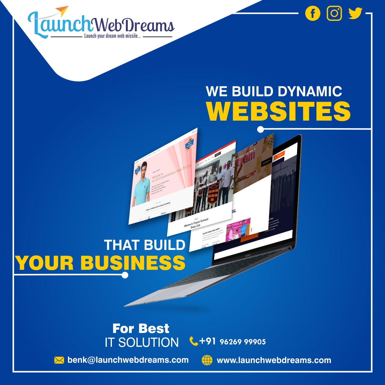 Web Designing Company in Tirupur - Dynamic Website Developers